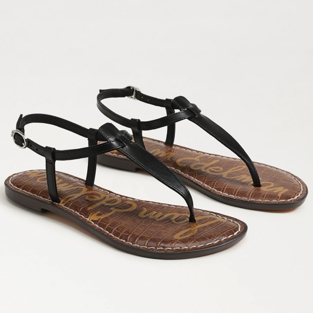 Sam Edelman Black Leather Gigi Sandals